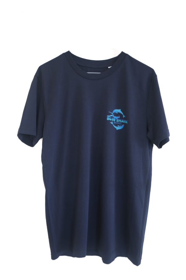India Blue Front Web 600x900 - Adults Organic T-Shirt  - Sunrise Shark